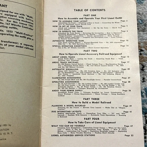 Vintage Train Instruction Books Collection 1950s Lionel & Gilbert American Flyer - Picture 8 of 16